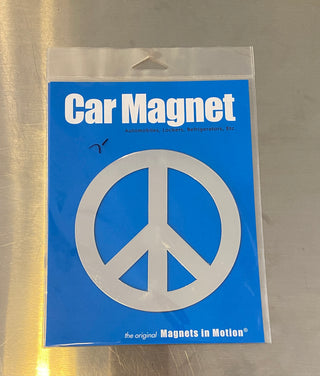 Car Magnet - Chrome Peace Sign